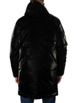 MA.STRUM Down Parka Jacket - Jet Black -Standout Fashion Shop 48580h