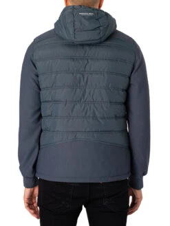 Marshall Artist Hybrid Softshell Jacket - Slate Blue -Standout Fashion Shop 48583c