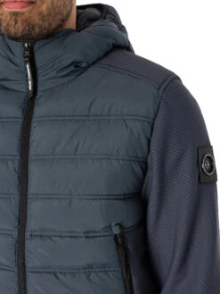 Marshall Artist Hybrid Softshell Jacket - Slate Blue -Standout Fashion Shop 48583d