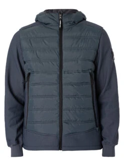 Marshall Artist Hybrid Softshell Jacket - Slate Blue -Standout Fashion Shop 48583g