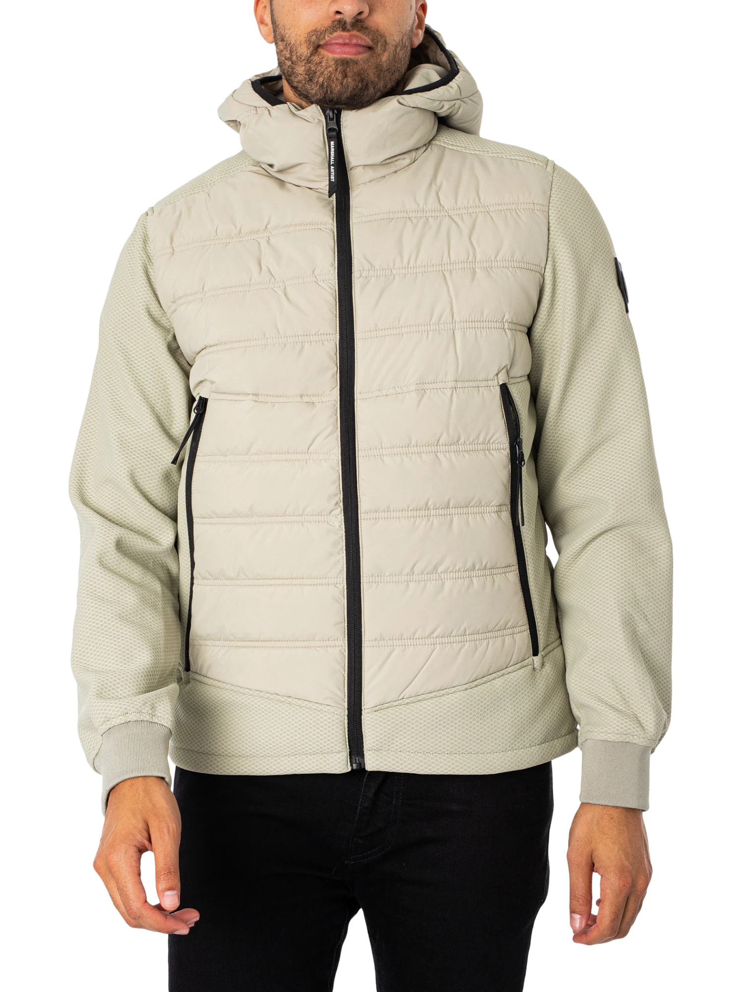 Marshall Artist Hybrid Softshell Jacket - Stone 1 Marshall Artist Hybrid Softshell Jacket - Stone