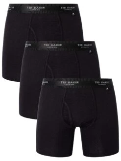 Ted Baker 3 Pack Boxer Briefs - Black