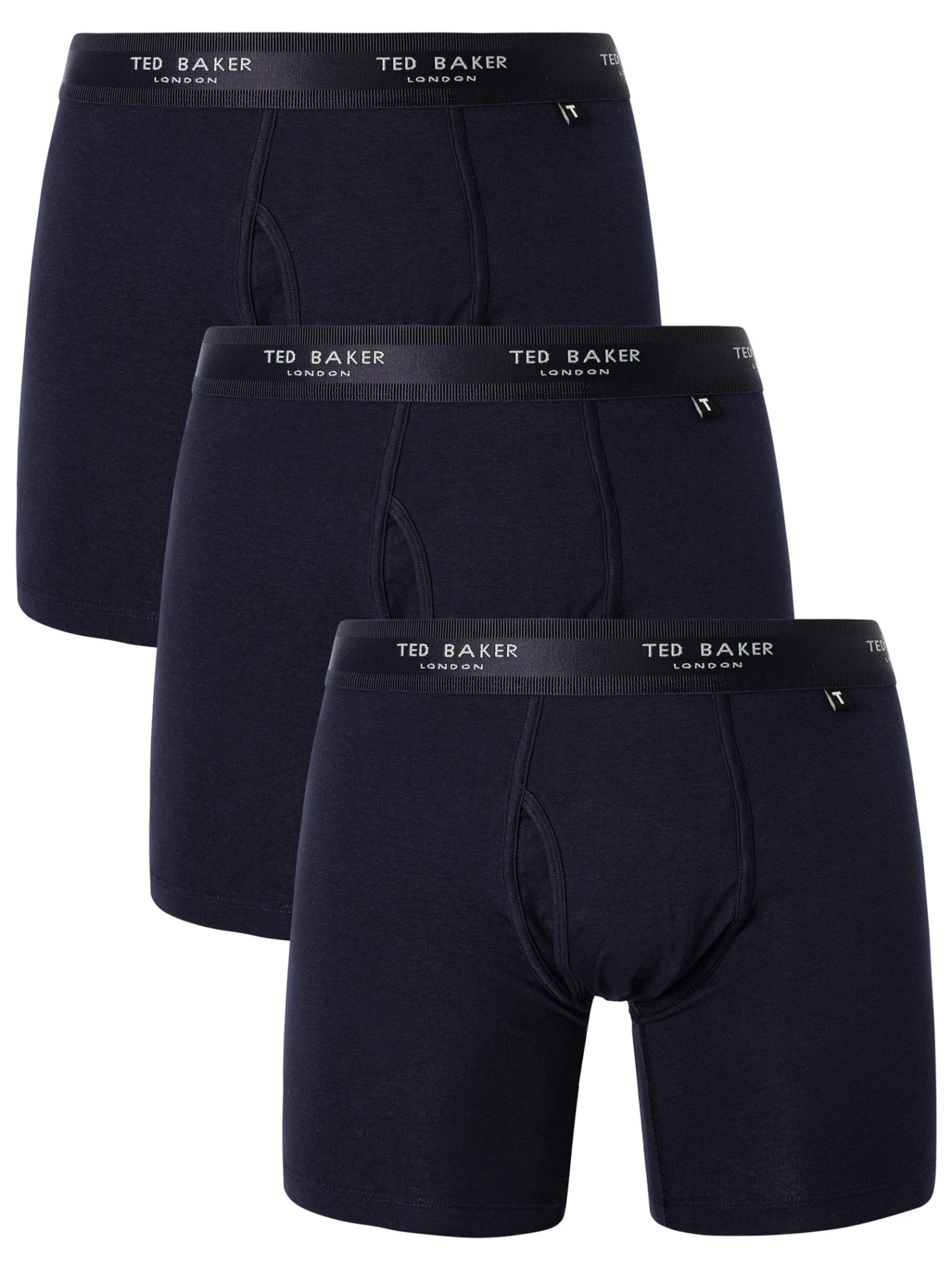 Ted Baker 3 Pack Boxer Briefs - Navy 1 Ted Baker 3 Pack Boxer Briefs - Navy