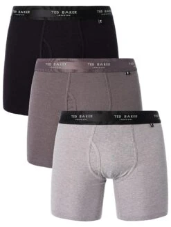 Ted Baker 3 Pack Boxer Briefs - Grey Mix