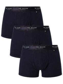 Ted Baker 3 Pack Trunks - Navy