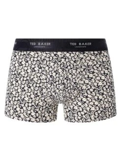 Ted Baker 3 Pack Trunks - Navy/Radicchio/Foral -Standout Fashion Shop 48621e