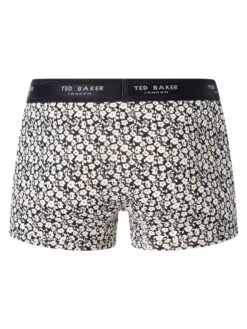 Ted Baker 3 Pack Trunks - Navy/Radicchio/Foral -Standout Fashion Shop 48621f
