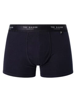 Ted Baker 3 Pack Trunks - Navy/Radicchio/Foral -Standout Fashion Shop 48621g