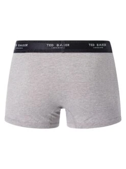 Ted Baker 3 Pack Trunks - Navy/Heather Grey/Faded Geo Navy -Standout Fashion Shop 48622d
