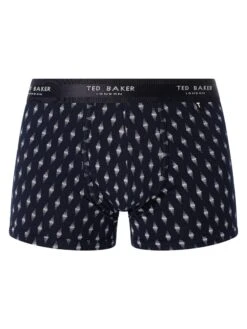 Ted Baker 3 Pack Trunks - Navy/Heather Grey/Faded Geo Navy -Standout Fashion Shop 48622e