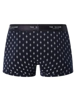 Ted Baker 3 Pack Trunks - Navy/Heather Grey/Faded Geo Navy -Standout Fashion Shop 48622f