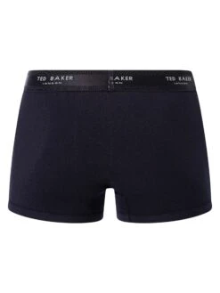 Ted Baker 3 Pack Trunks - Navy/Heather Grey/Faded Geo Navy -Standout Fashion Shop 48622h