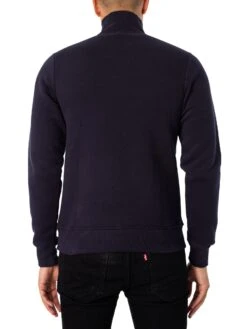 Trojan Houndstooth Trim Sweatshirt - Navy -Standout Fashion Shop 48682c