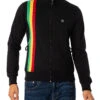 Trojan Racing Stripe Track Top Jacket - Black