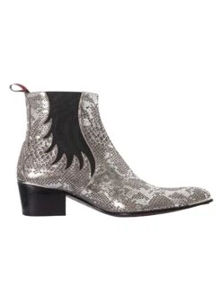 Jeffery West Sylvian Kala Snake Chelsea Boots - Asphalt Beetle -Standout Fashion Shop 48698c