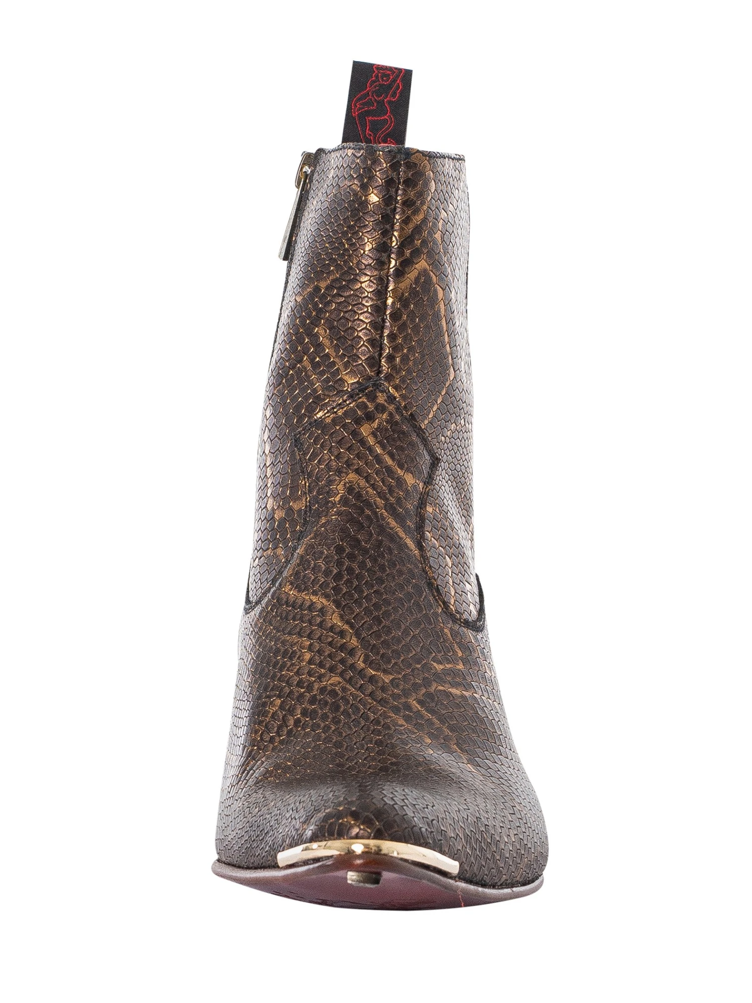 Jeffery West Sylvian Zip Chelsea Boots - Bronze Halley 4 Jeffery West Sylvian Zip Chelsea Boots - Bronze Halley - Image 4