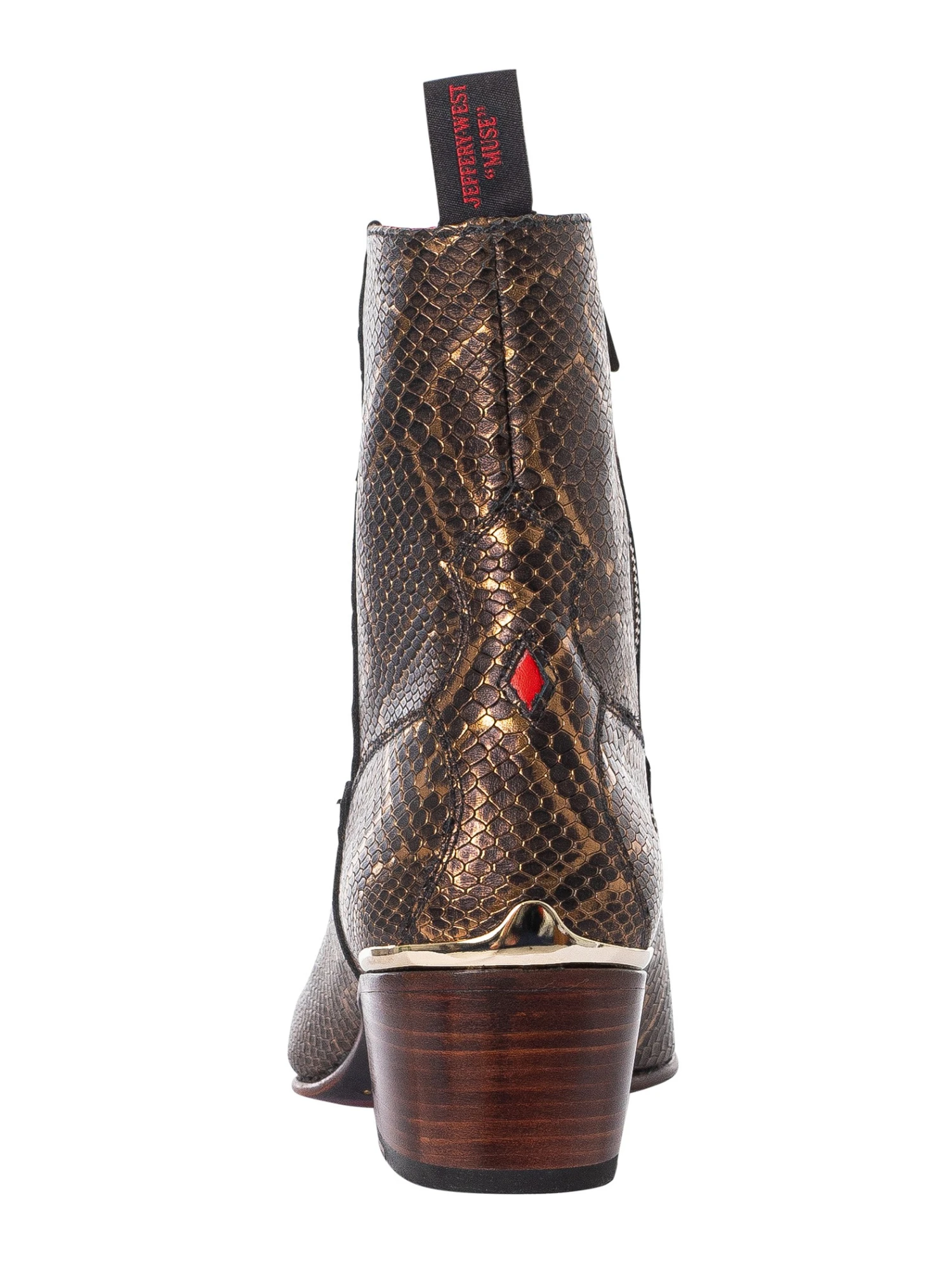 Jeffery West Sylvian Zip Chelsea Boots - Bronze Halley 5 Jeffery West Sylvian Zip Chelsea Boots - Bronze Halley - Image 5