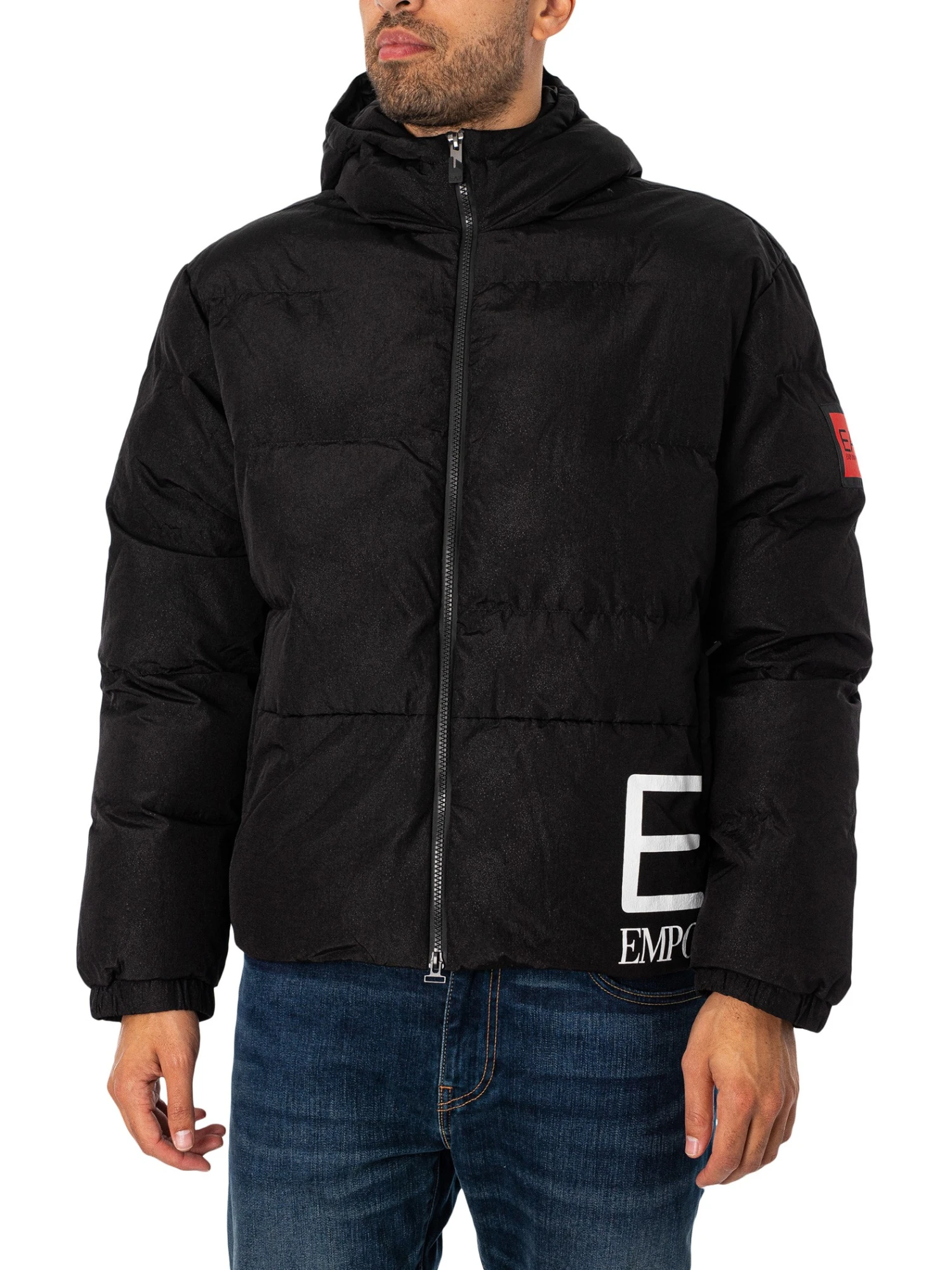 EA7 Side Logo Bomber Jacket - Black 1 EA7 Side Logo Bomber Jacket - Black