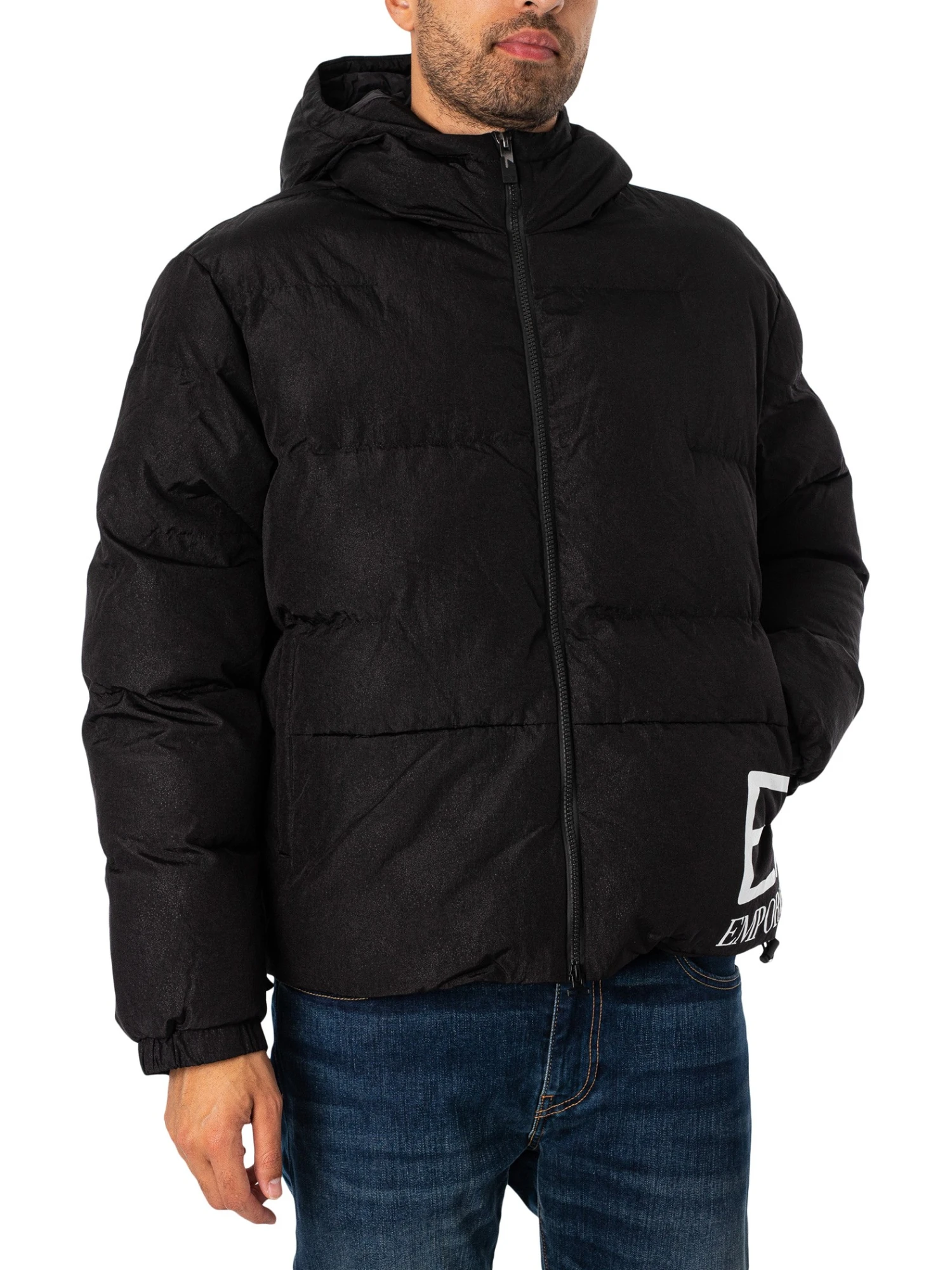 EA7 Side Logo Bomber Jacket - Black 2 EA7 Side Logo Bomber Jacket - Black - Image 2