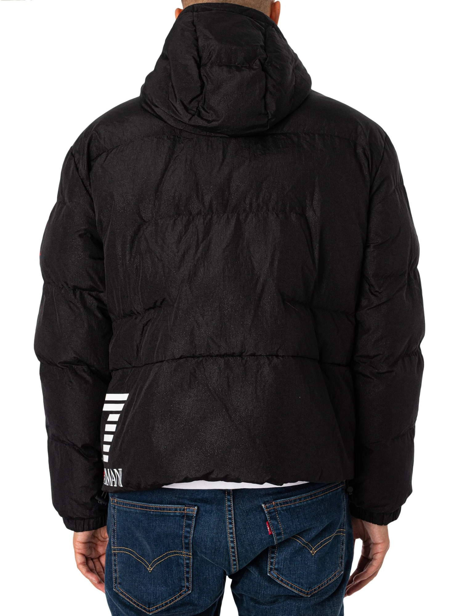 EA7 Side Logo Bomber Jacket - Black 3 EA7 Side Logo Bomber Jacket - Black - Image 3