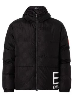 EA7 Side Logo Bomber Jacket - Black 17 EA7 Side Logo Bomber Jacket - Black -Standout Fashion Shop 48735i