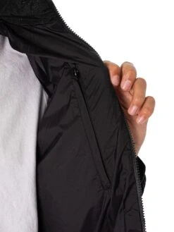 EA7 Sleeve Logo Bomber Jacket - Black -Standout Fashion Shop 48736f