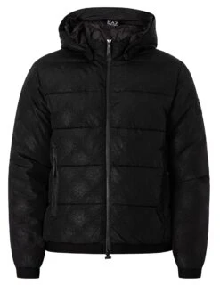 EA7 Sleeve Logo Bomber Jacket - Black -Standout Fashion Shop 48736i