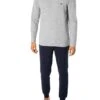 Emporio Armani Logo Longsleeved Pyjama Set - Grey Melange/Marine
