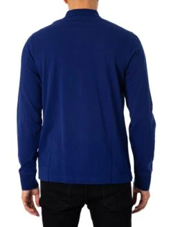 GANT Regular Shield Longsleeved Pique Polo Shirt - Rich Navy 7 GANT Regular Shield Longsleeved Pique Polo Shirt - Rich Navy -Standout Fashion Shop 48772c