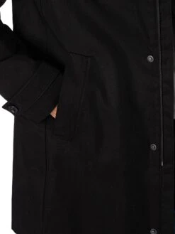 HUGO Marec2341 Trench Coat - Black -Standout Fashion Shop 48790e