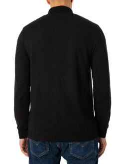 Lacoste Long Sleeve Polo Shirt - Black -Standout Fashion Shop 48794c