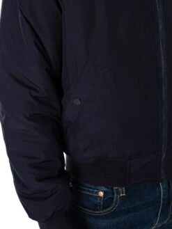 Lacoste Reversible Quilted Taffeta Bomber Jacket - Navy/Green -Standout Fashion Shop 48796e