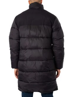 Lyle & Scott Longline Wadded Puffer Jacket - Jet Black 10 Lyle & Scott Longline Wadded Puffer Jacket - Jet Black -Standout Fashion Shop 48801c