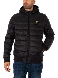 Lyle & Scott Wadded Jacket - Jet Black