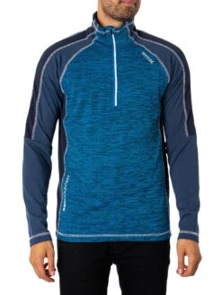 Regatta Hepley Moisture Wicking Half Zip Jacket - Skydiver/Ash