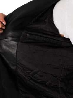 Schott Cross Zip Leather Jacket - Black -Standout Fashion Shop 48818h