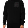 Schott Red Silver Sweatshirt - Black