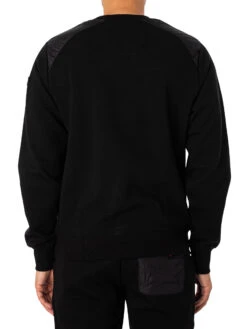 Schott Red Silver Sweatshirt - Black -Standout Fashion Shop 48821c