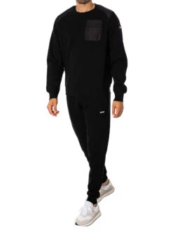 Schott Red Silver Sweatshirt - Black -Standout Fashion Shop 48821e