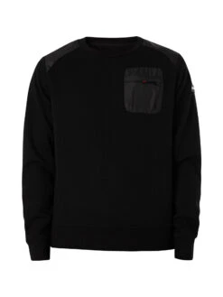 Schott Red Silver Sweatshirt - Black -Standout Fashion Shop 48821f