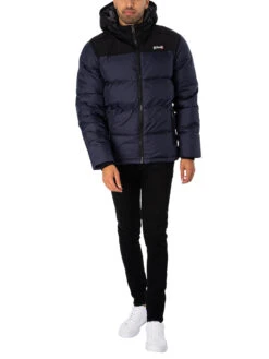 Schott Utah Puffer Jacket - Navy -Standout Fashion Shop 48824h