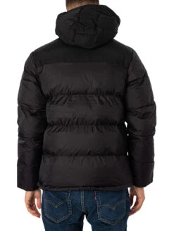 Schott Utah Puffer Jacket - Black -Standout Fashion Shop 48825c