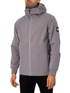 Weekend Offender Stipe Light Jacket - Light Grey -Standout Fashion Shop 48835a