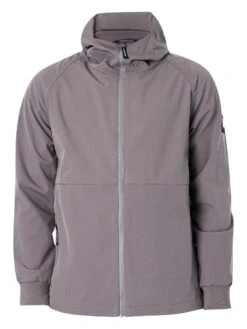 Weekend Offender Stipe Light Jacket - Light Grey -Standout Fashion Shop 48835g