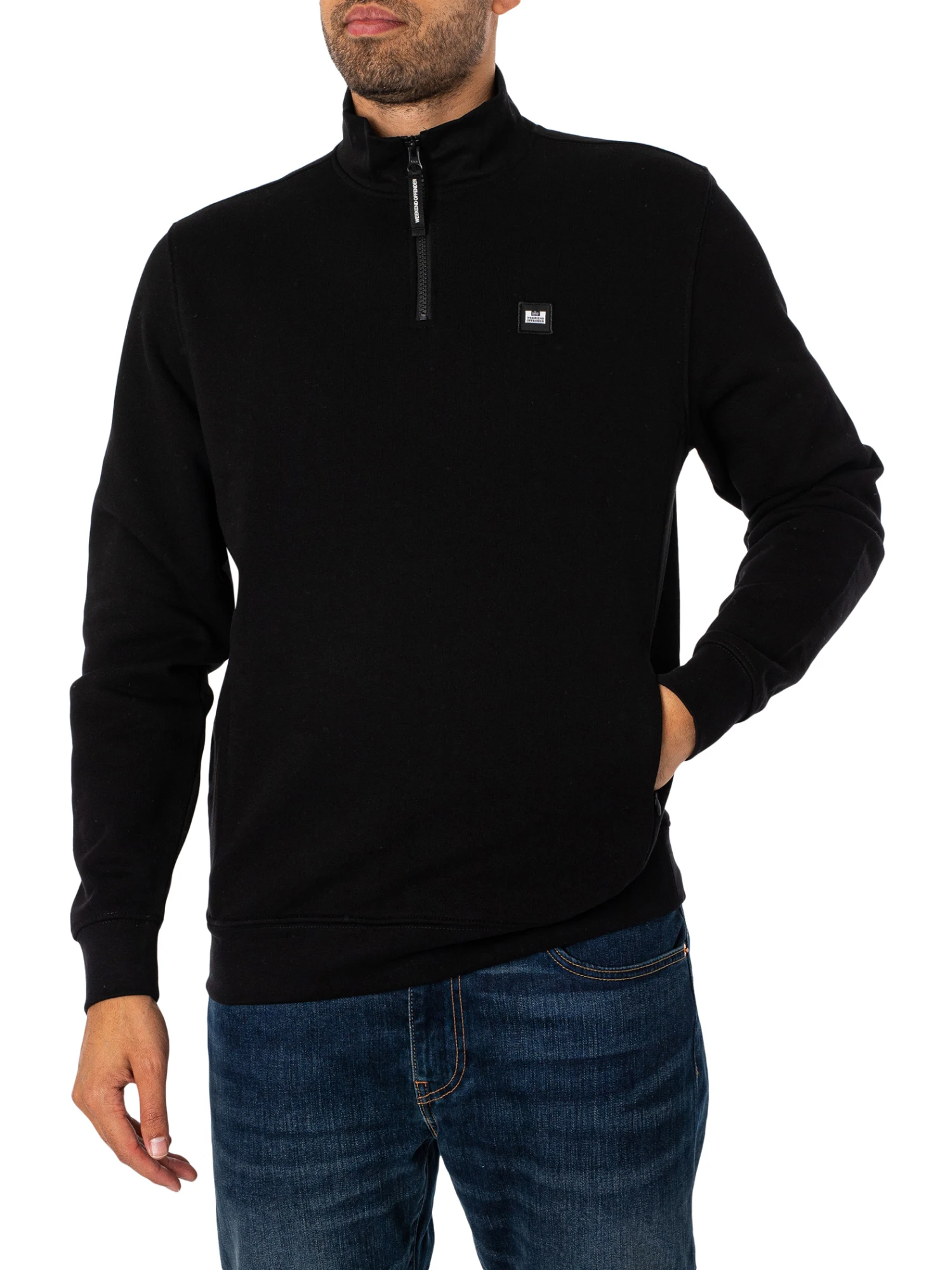 Weekend Offender Faraone Track Zip Sweatshirt - Black 2 Weekend Offender Faraone Track Zip Sweatshirt - Black - Image 2