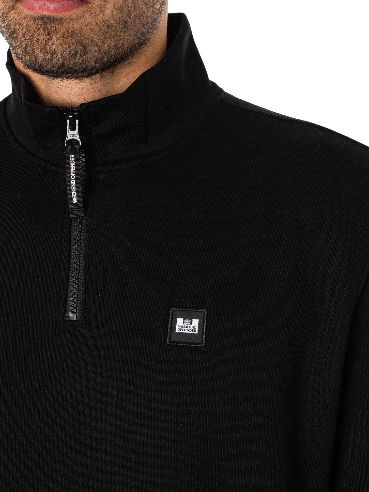 Weekend Offender Faraone Track Zip Sweatshirt - Black 4 Weekend Offender Faraone Track Zip Sweatshirt - Black - Image 4
