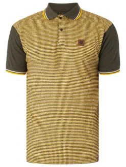 Trojan Birdseye Panel Polo Shirt - Army -Standout Fashion Shop 48905e