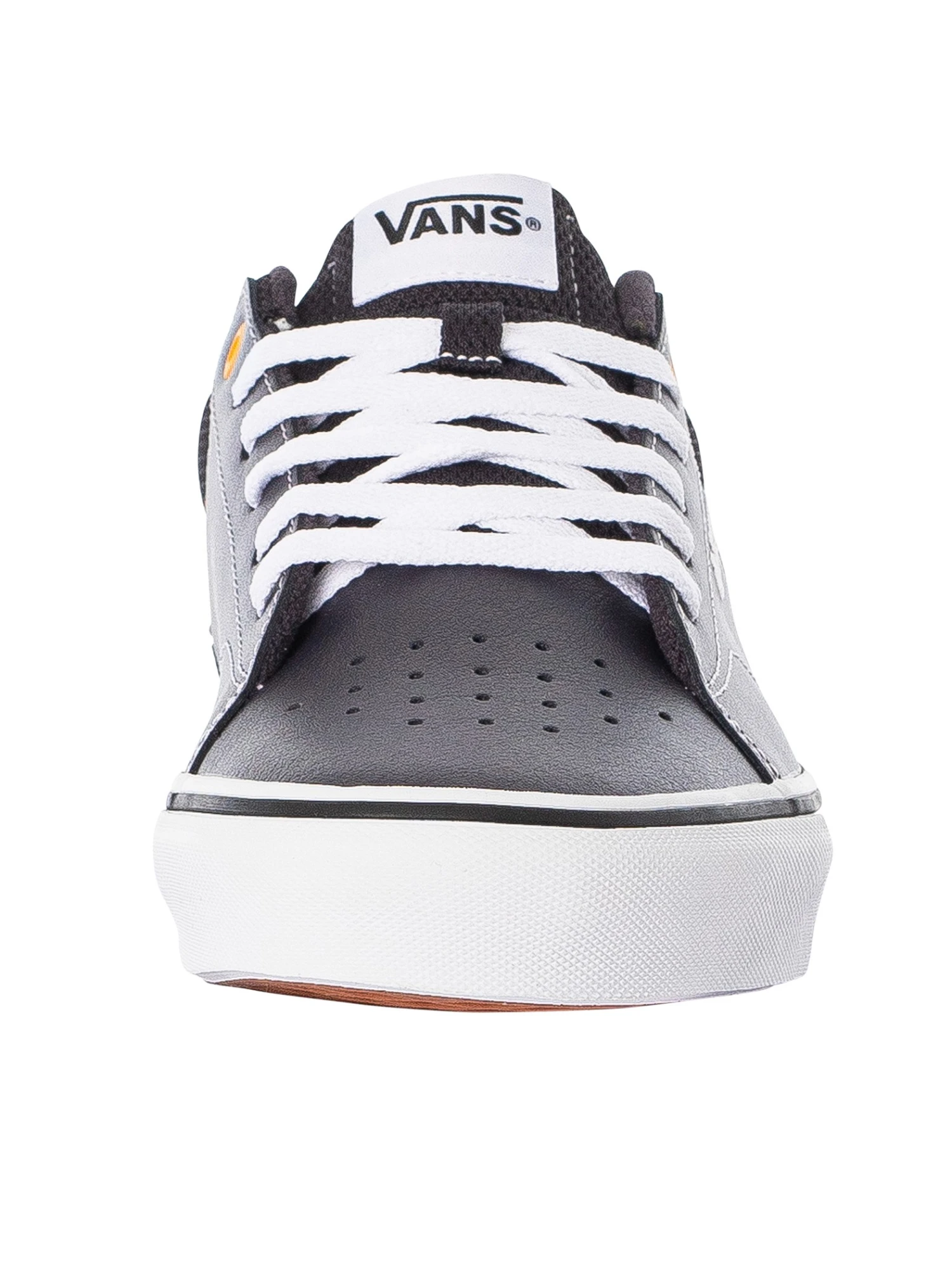 Vans Seldan Leather Trainers - Charcoal/Yellow 4 Vans Seldan Leather Trainers - Charcoal/Yellow - Image 4