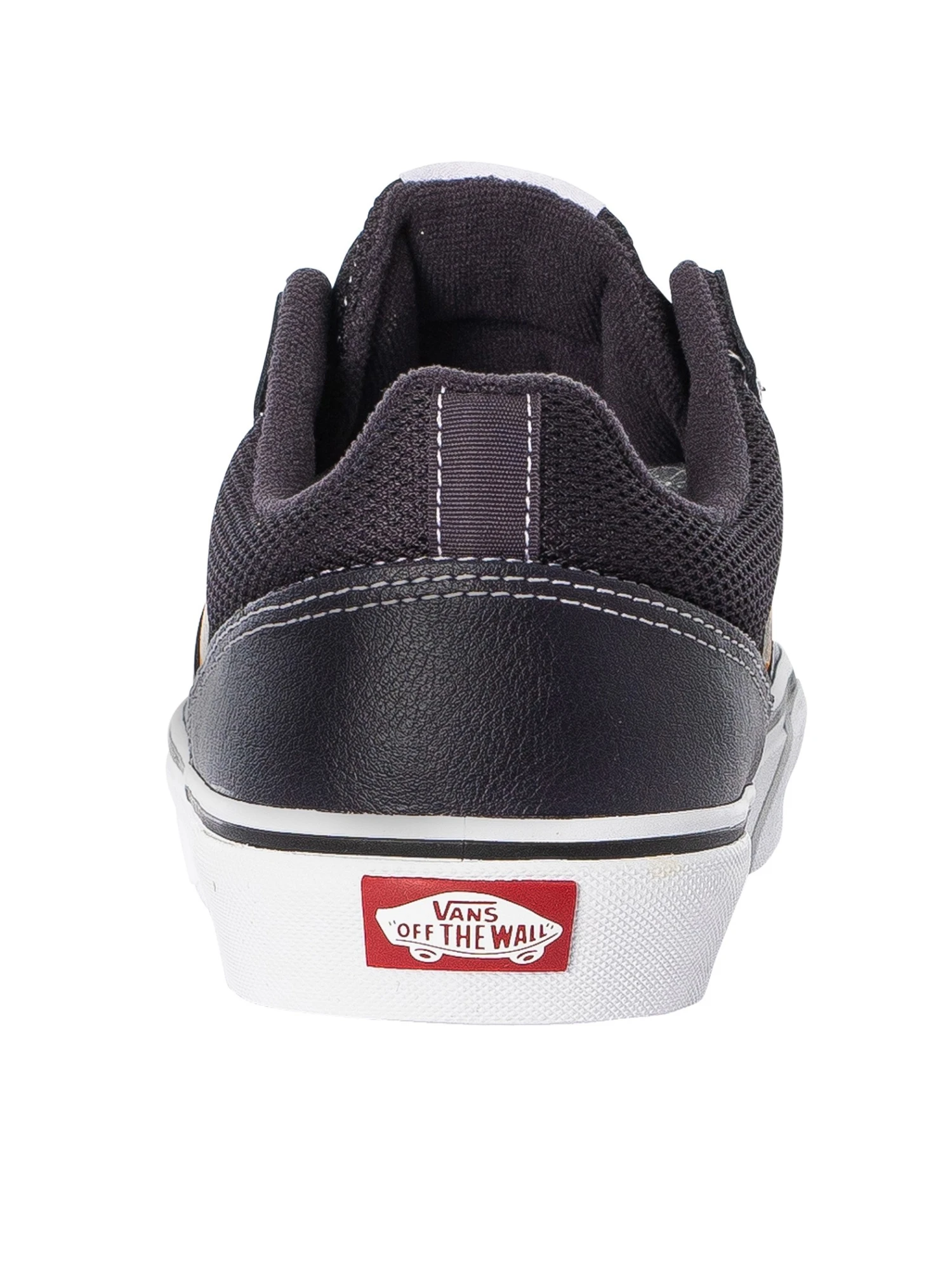 Vans Seldan Leather Trainers - Charcoal/Yellow 5 Vans Seldan Leather Trainers - Charcoal/Yellow - Image 5