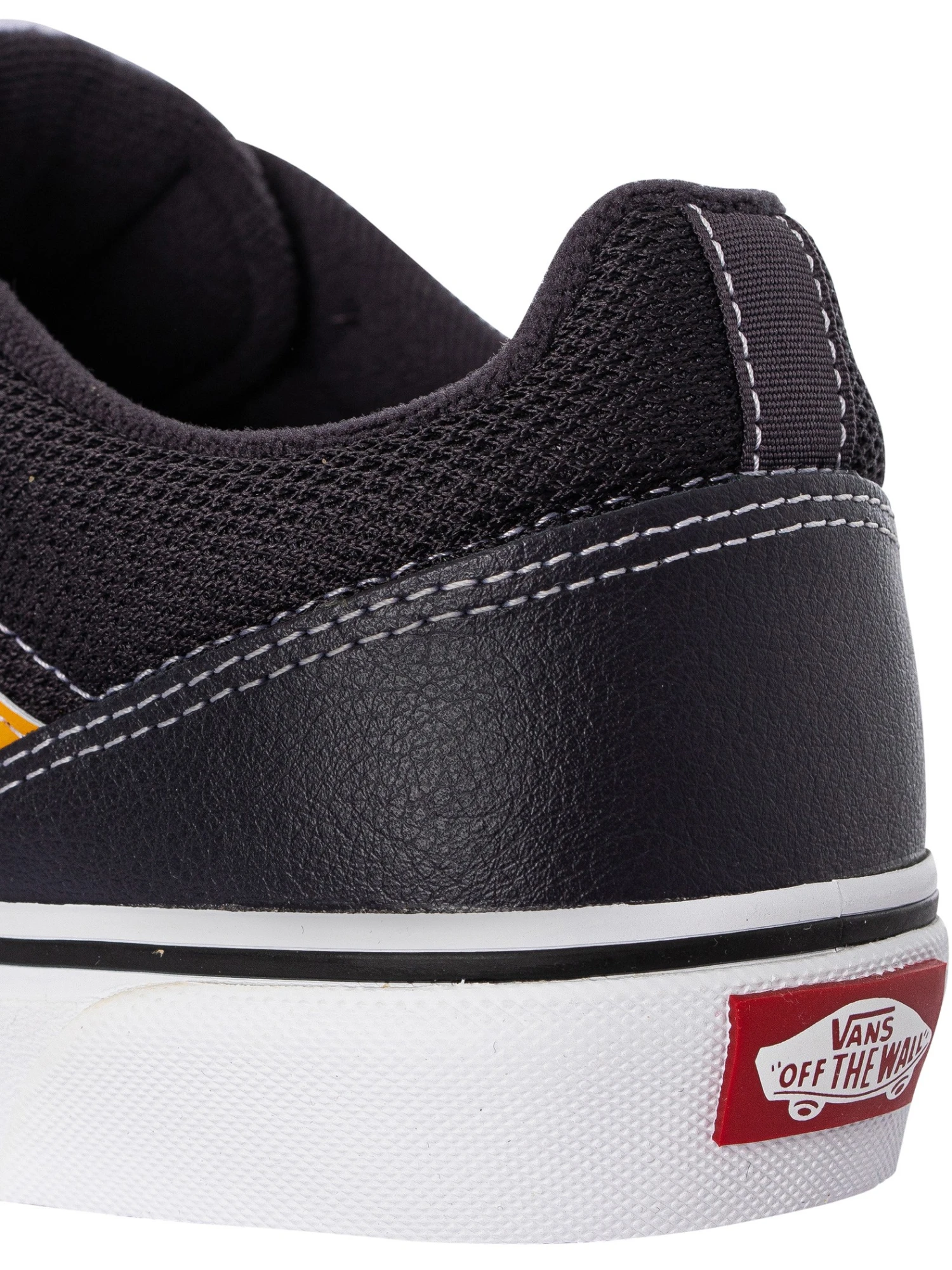 Vans Seldan Leather Trainers - Charcoal/Yellow 9 Vans Seldan Leather Trainers - Charcoal/Yellow - Image 9
